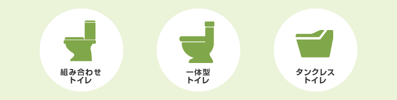 トイレの種類と特徴